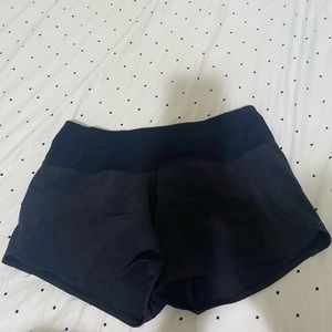 Lululemon Speed Ups-Black 4inch